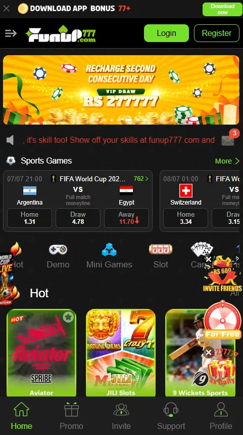 FunUp 777 Game Download Play & Earn Real Money in Pakistan