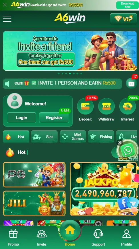 A6Win Game APK Download (Play & Earn Real Money) in Pakistan