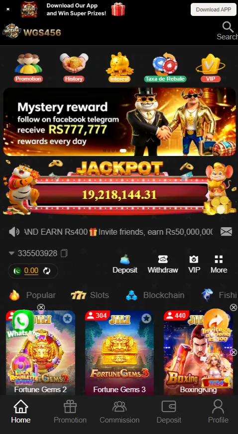WGS456 Game Download 2026 Latest Earning App In Pakistan