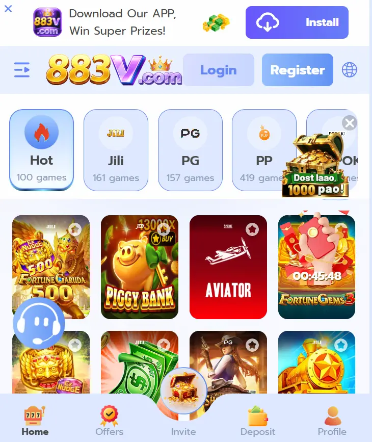 883V Game APK Download (Real Earning App) For Android 2026
