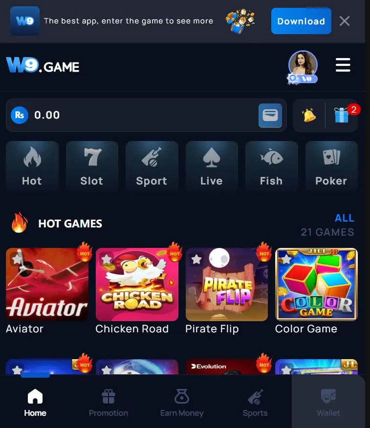 W9 Game Download APK Latest Version Android in Pakistan 2026