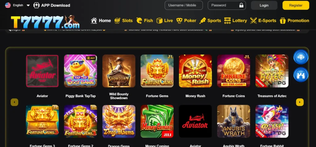T7777 Game Download APK Latest Version Android in Pakistan