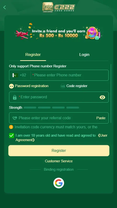 C222 Game Online Earning Gaming Platform in Pakistan
