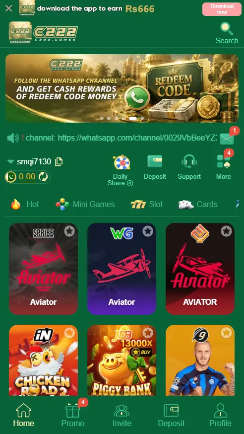 C222 Game Online Earning Gaming Platform in Pakistan