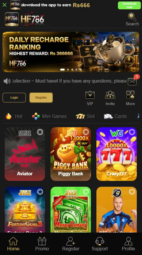 HF786 Game APK Download Best Earning App Free For Android
