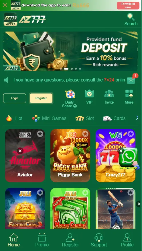 AZ777 Game APK Download | Real Money Earning Game