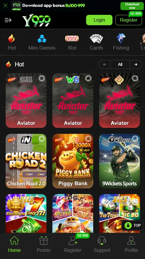 Y999 Game Download APK | Top Real Money App in Pakistan